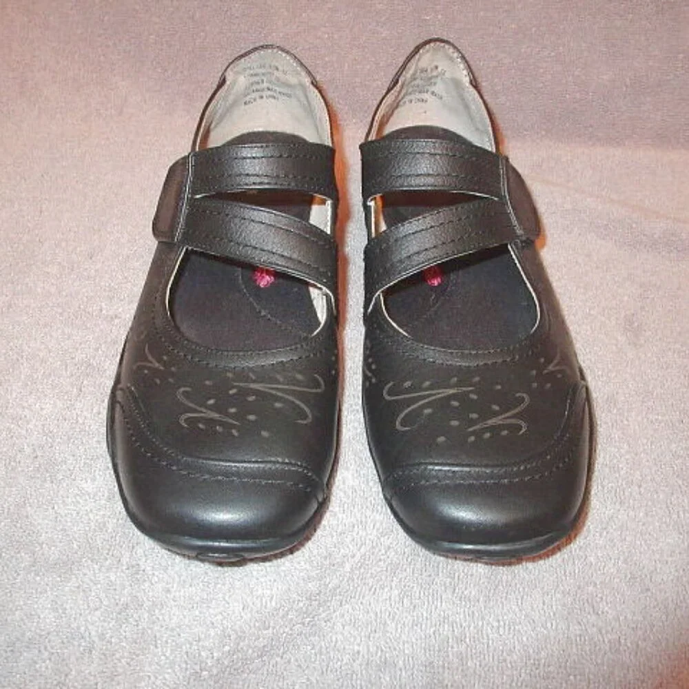 Ros Hommerson Chelsea Mary Jane Shoes Size 9.5 N Leather Comfort Cushion Work